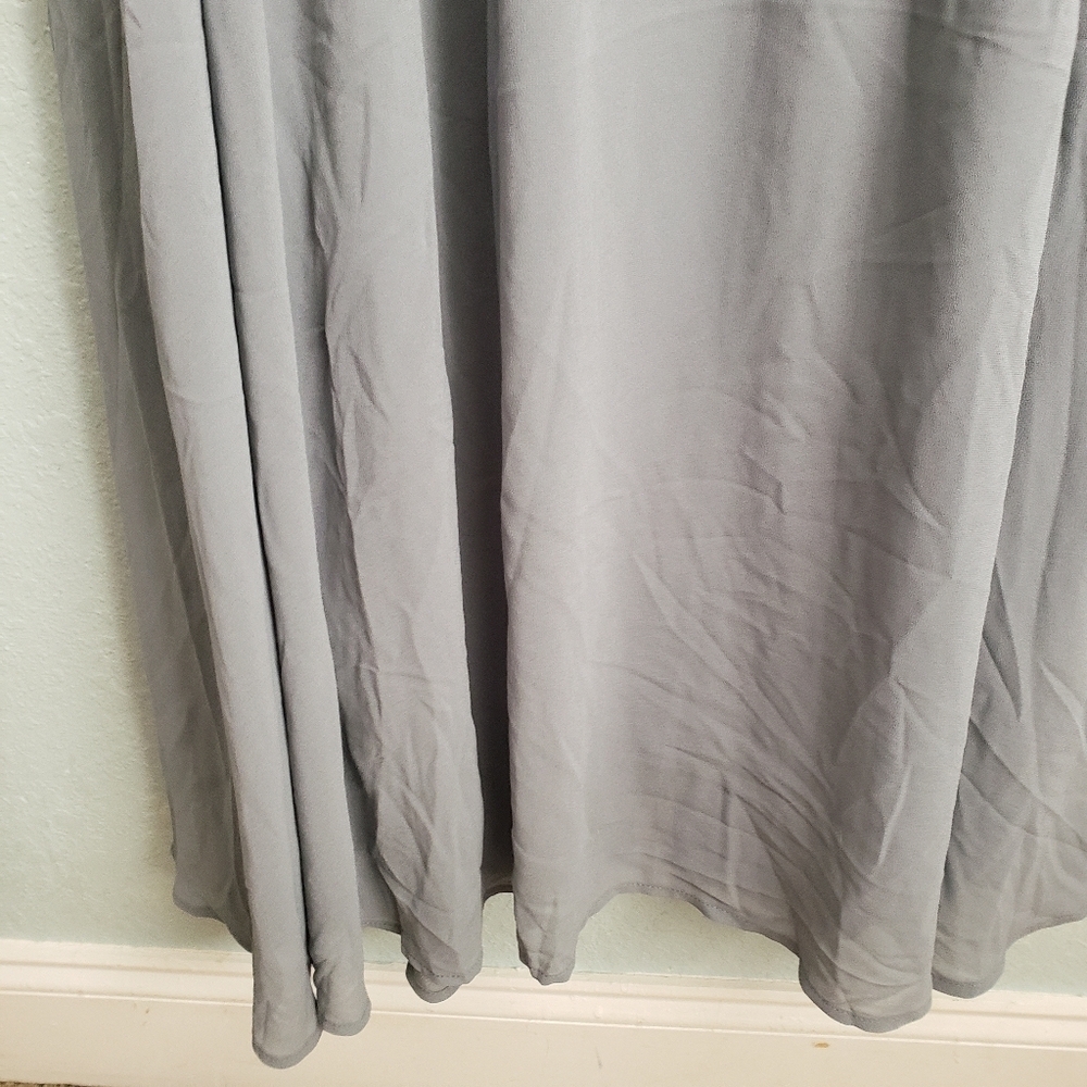 Baltic Born Dusty Blue Sonia Off Shoulder Maxi Dress - Picture 4 of 6